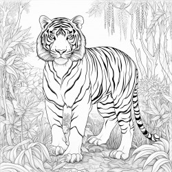 tiger in jungle