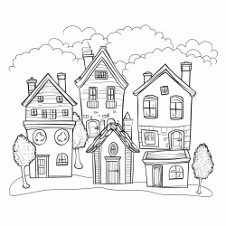 4 houses 1 nest