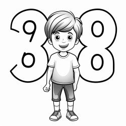numbers from one to seven empty inside do not include any other elements do not include 0 8 9