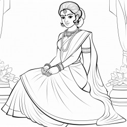 saree coloring