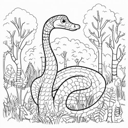 a snake in the forest