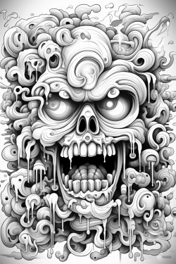 acid trip graffiti art