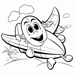 banana flying a plane
