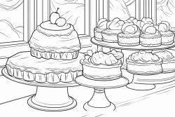 une ptissire entoure de patisseries
