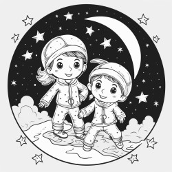 hide and seek under the moon