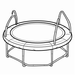 szop skaczcy na trampolinie