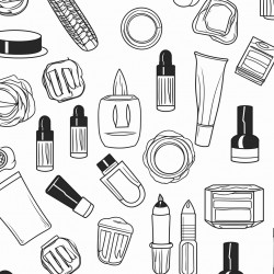 beauty product nail polish bold and easy white background