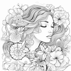 the word breathe surrounded by flower patterns
