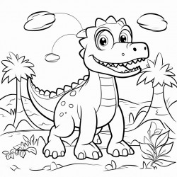 cartoon dinosaur