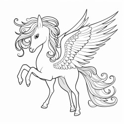 unicorn rainbow bird wings