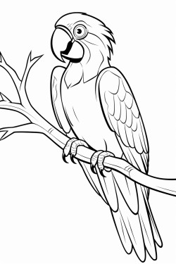 spixs macaw perched on a branch showcasing its stunning blue feathers and friendly expression