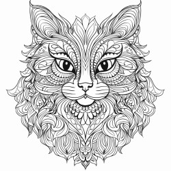 very detailed cat