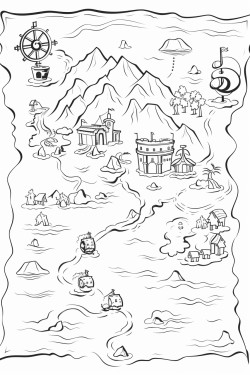 scary pirate map