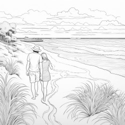 the beach