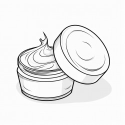 beauty product day cream bold and easy white background