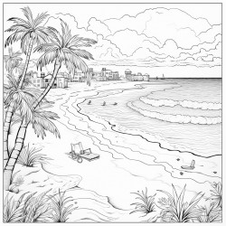 the beach