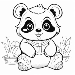 panda qui lit
