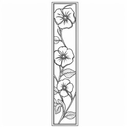 coloring page border for bookmarkers