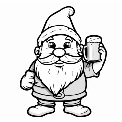 i would like to paint a beer who is holding a beer