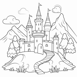 a castle in the hills
