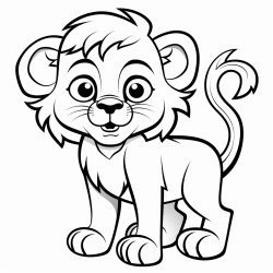 a friendly lion