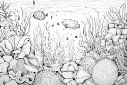 deep ocean with riftia