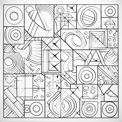 random geometrical shapes that relieve stress