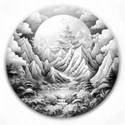 mandala in a mountains