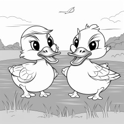 frog and duck best friends