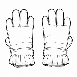 pair of winter gloves