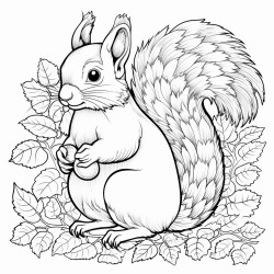 squirle in forest