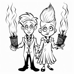 creepy old kids with powers