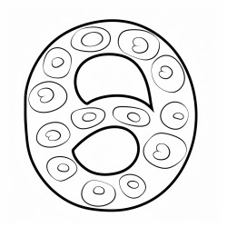 numbers from one to seven empty inside do not include any other elements do not include 0 8 9