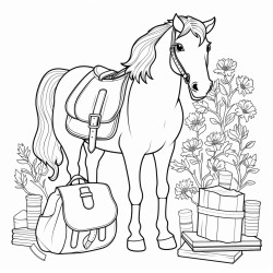 horses and school supplies