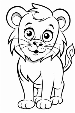 young lion with the words little lions