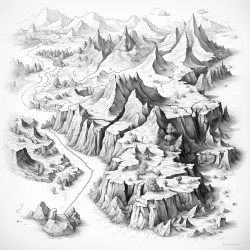 old maps  big rocks