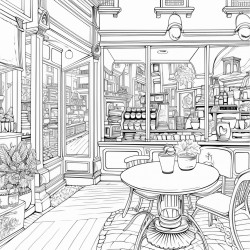 cafe front store