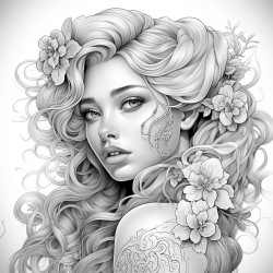 mujer bonita con cabello corto