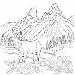 grand teton national park with animals