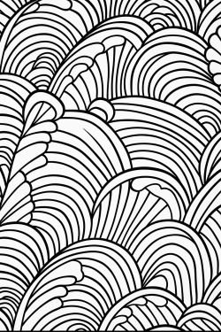 a cute radiant patterns  coloring bookvector white background black and white black drawing