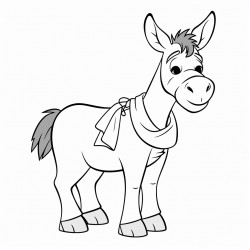 donkey wearing a sombero