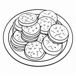 a plate of cookies