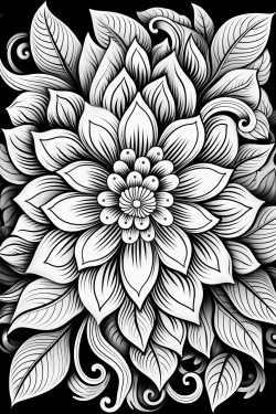 beautiful mandala book cover colored size a4