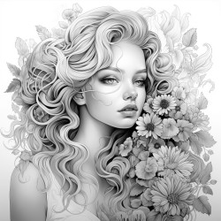 person with beautiful hair