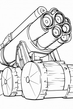 color a flak gun defending hamburg from bombers