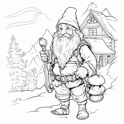 gnome ferique entour de lierre