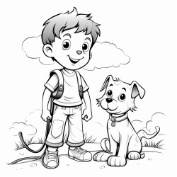 un perro un gato y un humano