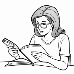 a pair of reading glasses on an open book