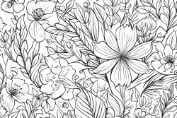 botanical pattern word johanna in front