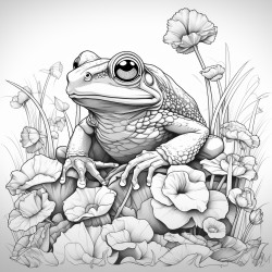 frog saying yall mind if i do some  lollygaggin